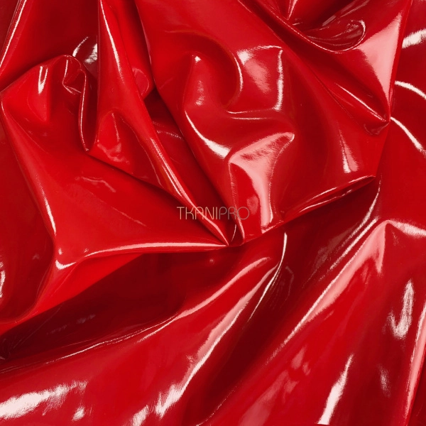 Лаковая кожа цвет красный, арт. YL1931-2