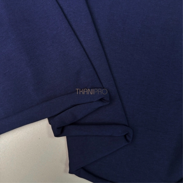 Трикотаж кулирная гладь цвет темный синий, арт. DK3555-10