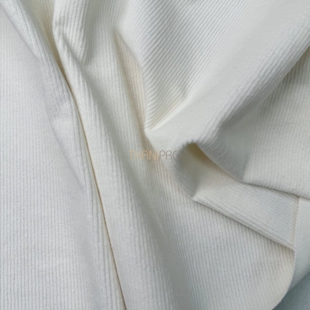 Вельвет хлопок цвет молочный, арт. IKV2035-1