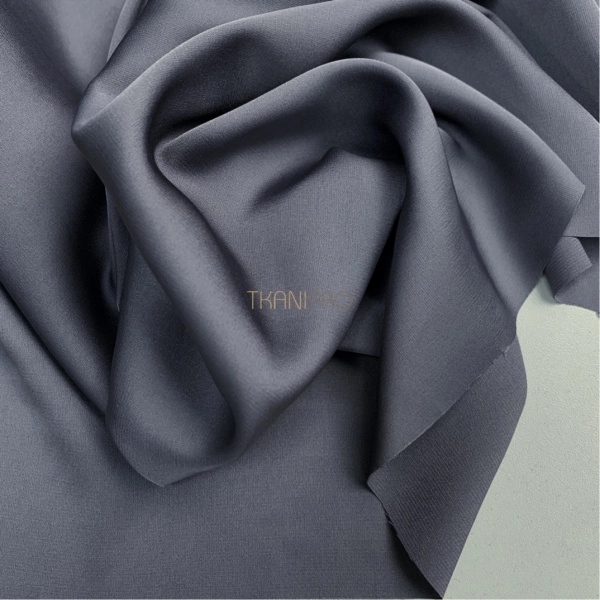 Шелк искусственный цвет серый графит, арт. S2133-46