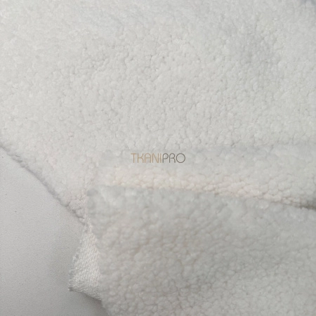 Мех барашек цвет молочный, арт. WF3043-2