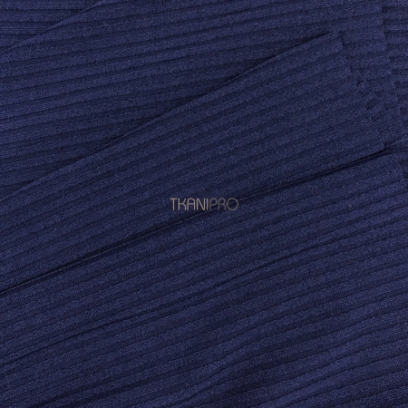 Трикотаж лапша, арт. DW1900-11 цвет темный синий