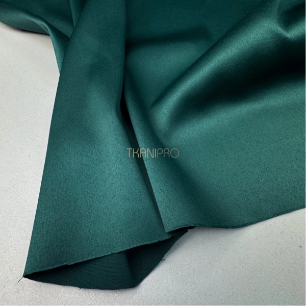 Атлас плотный цвет изумрудный, арт. A2095-10