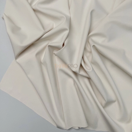 Ткань бифлекс матовый кремовый, арт. BF5501-1