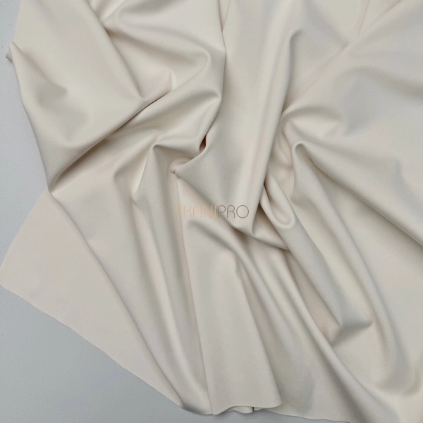 Ткань бифлекс матовый кремовый, арт. BF5501-1