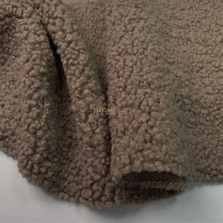 Мех барашек цвет коричневый ореховый, арт. WF3040-46