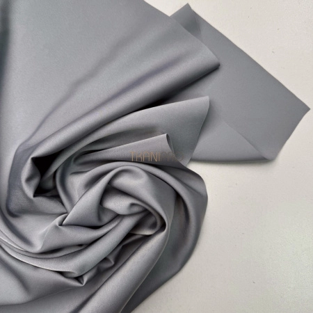 Креп сатин цвет серый,  арт. SK4032-3