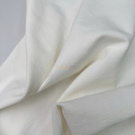 Вельвет хлопок цвет молочный, арт. IKV2035-1