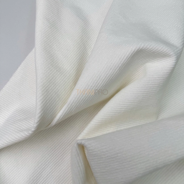 Вельвет хлопок цвет молочный, арт. IKV2035-1