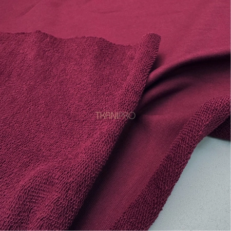 Футер 3 нитка петля хлопок цвет бордовый, арт. DF2150-7