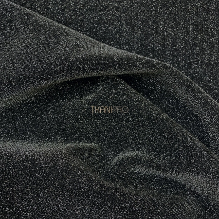 Трикотаж сетка с люрексом, арт. DL7004-3 цвет серый и серебро