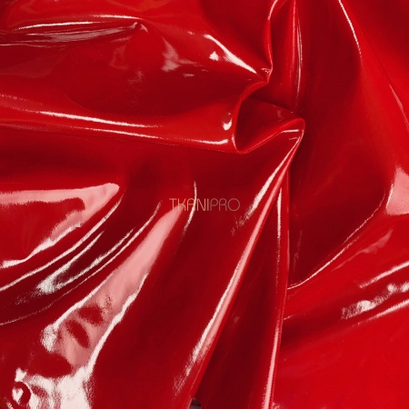 Лаковая кожа цвет красный, арт. YL1931-2