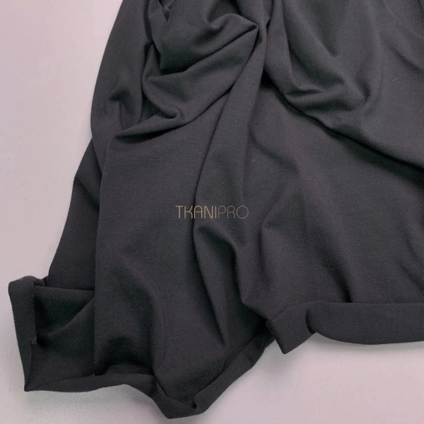 Трикотаж кулирная гладь цвет серый антрацитовый, арт. DK3551-31