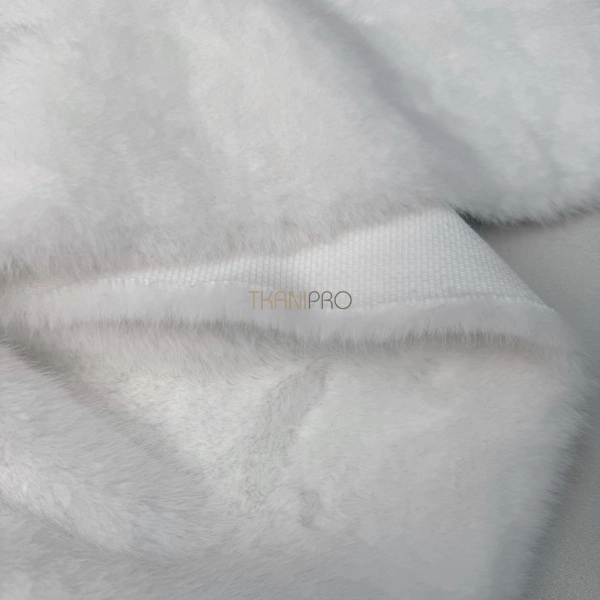 Норка искусственный мех цвет белый, арт. ON1028-19