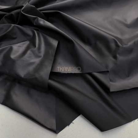 Ткань плащевая дюспо матовая, арт. PL2289-77 цвет черный