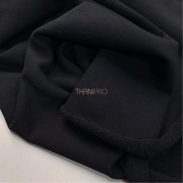 Футер 3 нитка петля хлопок цвет черный, арт. DF2150-12