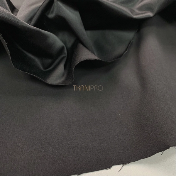 Атлас плотный цвет черный оникс, арт. IA2001-2