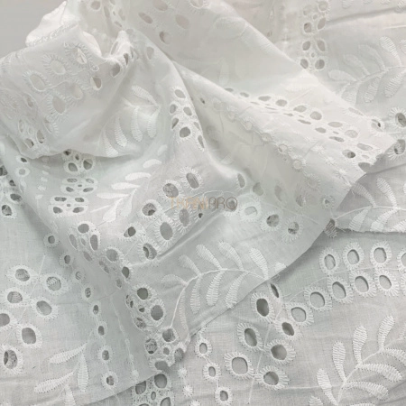 Хлопковое шитье, арт. QS2049-1 цвет белый молочный