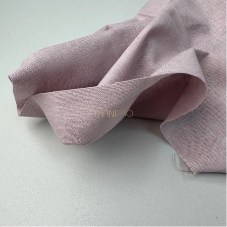 Ткань лён с вискозой цвет пыльный розовый, арт. L2150-6