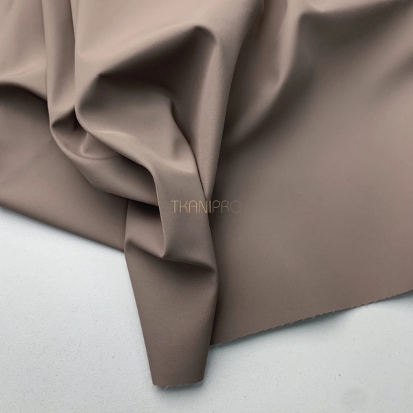 Плащевая ткань пич бондинг, арт. PL3232-62 цвет кофейный