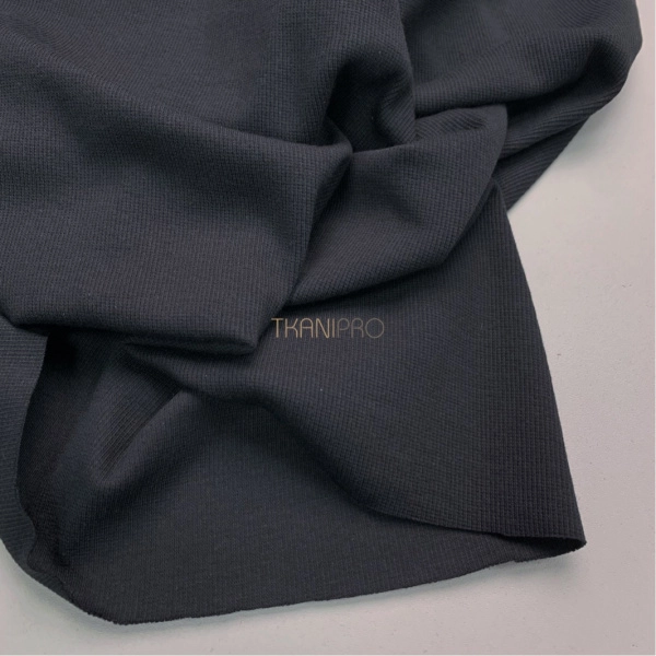 Трикотаж кашкорсе цвет серый антрацитовый, арт. DW1201-30