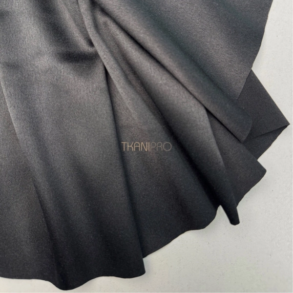 Атлас плотный цвет черный, арт. A2098-13