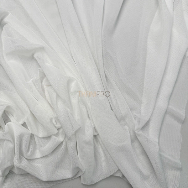 Сетка эластичная стрейч цвет молочный, арт. SS2520-1