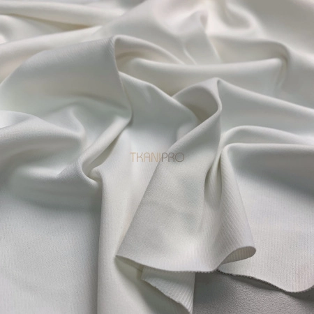 Трикотаж бифлекс в рубчик цвет молочный, арт. TM2112-2