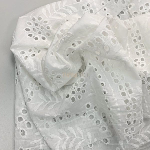 Хлопковое шитье, арт. QS2049-1 цвет белый молочный