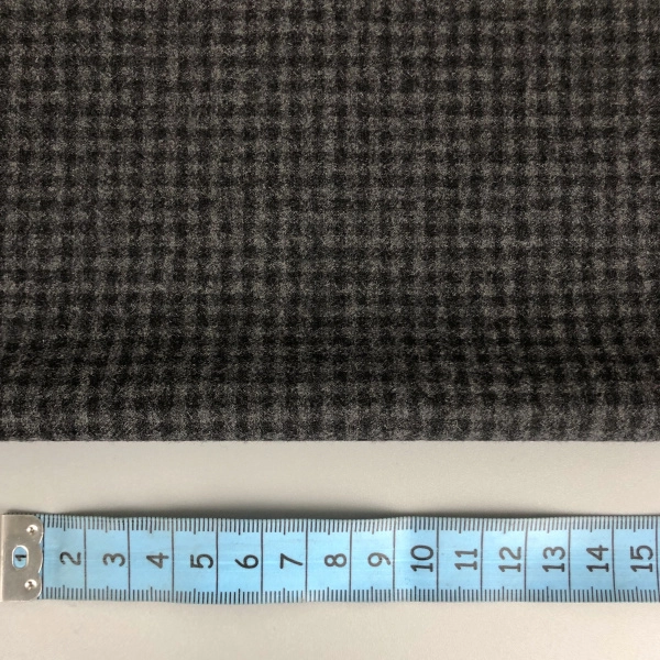Костюмная шерсть клетка, арт. IK1017-1 цвет серый