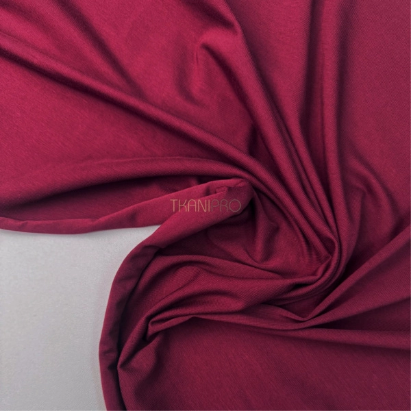 Трикотаж кулирная гладь цвет бордовый, арт. DK3555-3