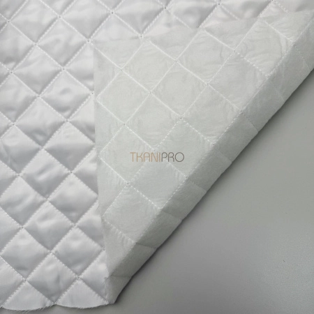 Стеганая ткань на синтепоне цвет белый, арт. IPS2019-1