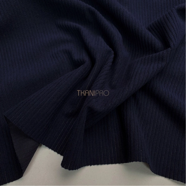 Вельвет ткань цвет синий, арт. KV5352-62