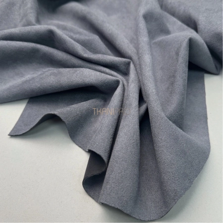 Замша на скубе цвет графит, арт. M1345-2