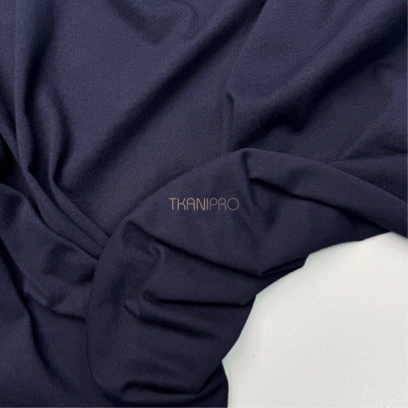 Трикотаж кулирная гладь цвет темный синий, арт. DK3551-233