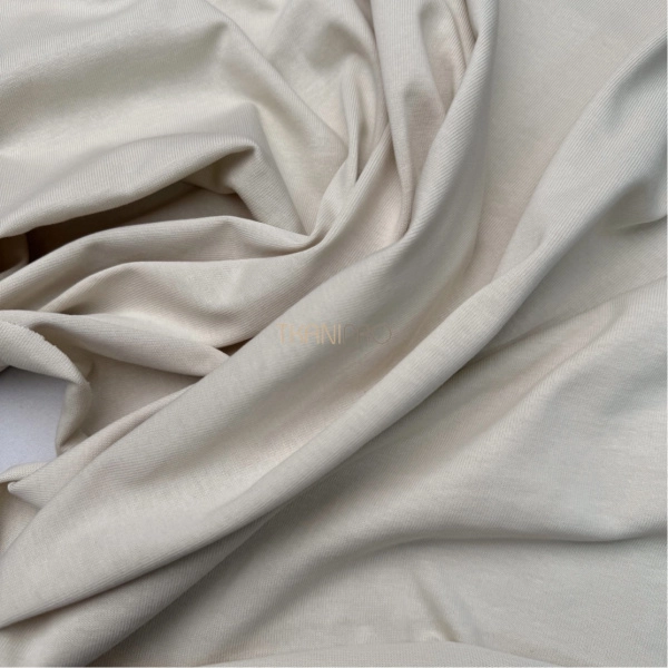 Кулирка плотная мерсеризованный хлопок цвет кремовый, арт. DK4101-4