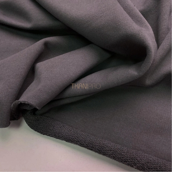 Футер 3 нитка петля хлопок цвет серый графит, арт. DF2150-13