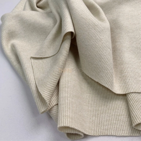 Рибана под ангору, арт. WD4354-2 цвет топленое молоко меланж