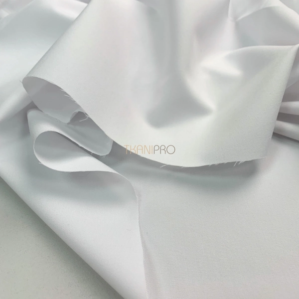 Костюмная ткань с вискозой цвет белый, арт. K1940-1