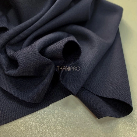 Трикотаж джерси цвет темный синий, арт. D2044-3