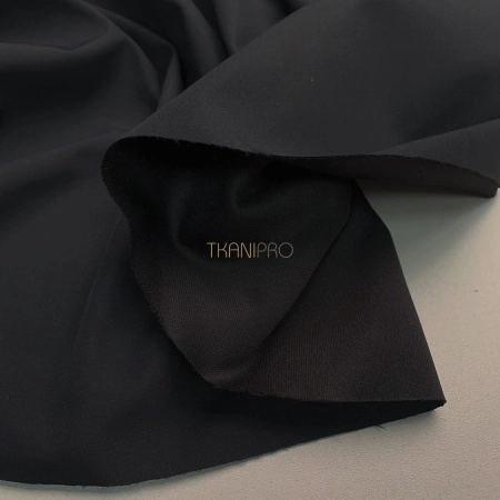 Плащевая ткань пич бондинг цвет серый антрацитовый, арт. PL3232-151