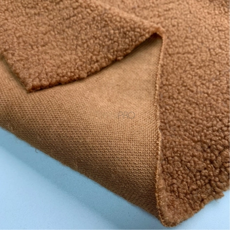 Мех барашек цвет коричневый карамельный, арт. WF3040-230