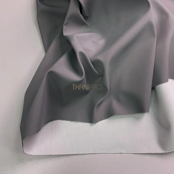 Плащевая ткань пич бондинг, арт. PL3232-150 цвет серый стальной