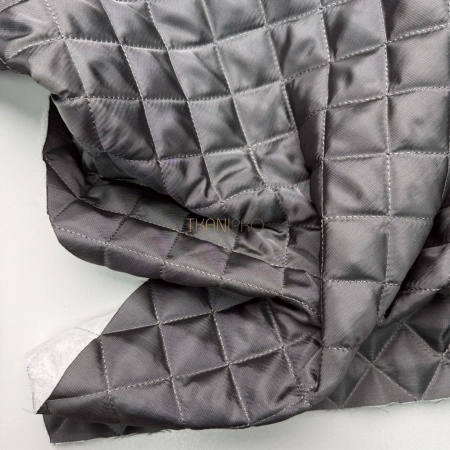 Стеганая ткань на синтепоне цвет серый, арт. IPS2016-3