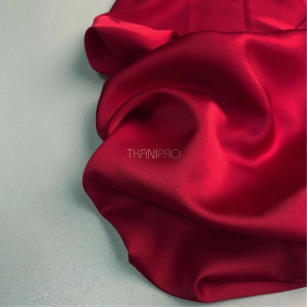 Сатин вискоза цвет рубиновый красный, арт. SK2006-9