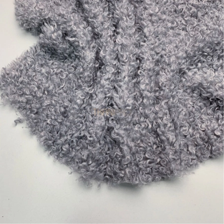 Мех барашек длинноворсовый, арт. WF3022-4 цвет серый