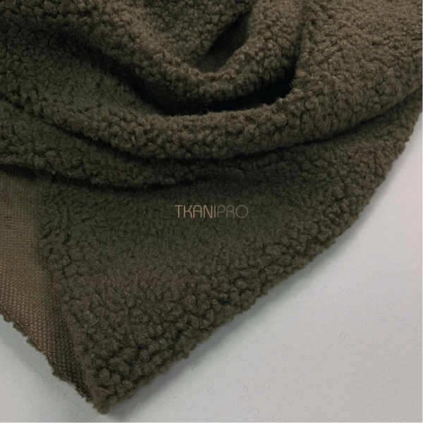 Мех барашек цвет хаки, арт. WF3040-58