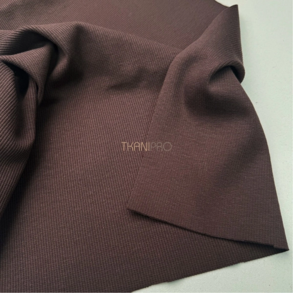 Трикотаж кашкорсе, арт. DW1201-51 цвет коричневый