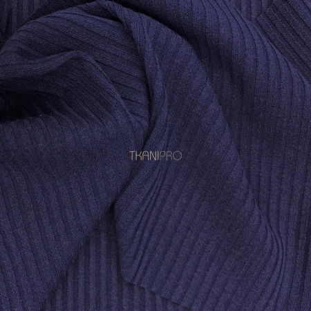 Трикотаж лапша, арт. DW1900-11 цвет темный синий
