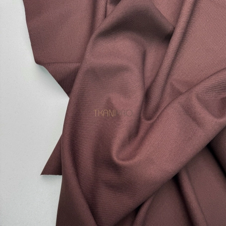 Костюмный твил с хлопком стрейч цвет шоколадный, арт. KL3101-9